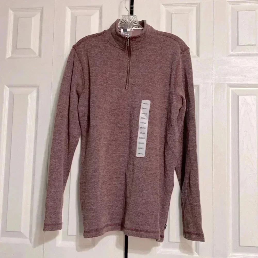 Gap cotton knit mens maroon shirt sweater NWT